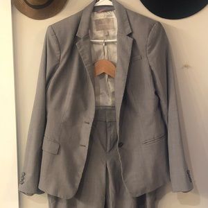 Pearl Grey Banana Republic Suit